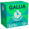 Gallia champ libre carton 12x33cl Vol.5.8%