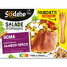 Sodebo salade & cie Roma jambonspeck pâtes crudités mozzarella 320g