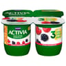 Activia bifidus fruits mûres framboises 4x125g offre découverte