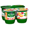 Activia bifidus fruits pêche framboise 4x125g offre découverte