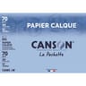 Canson pochette 12 feuilles calque satin A4 70/75g 4 pastilles repoc op rdc