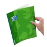 Cahier openflex agrafe 170x220 96 pages seyes vert