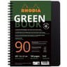 Cahier spirale microperforée 160x210 160pages 5x5 + lo greenbook rhodia