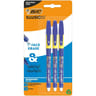 Bic stylos gel effacables bleus x3