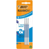 Bic recharge stylo gel bleues éffacable x3
