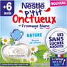 Nestlé p'tit onctueux nature au fromage blanc 4x90g dès 6 mois