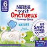 Nestle p tit onctueux nature ssa des 6 mois - 8x90g