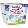 Nestle p tit onctueux nature ssa des 6 mois - 8x90g