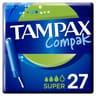 Tampax compax super tampons avec applicateur x27