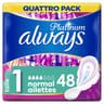 Always platinum normal taille 1 serviettes avec ailettes x48