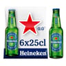 Heineken 0.0 bière blonde premium 6x25cl 0%vol