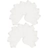 20 paires de socquettes invisibles unies homme BLANC T39\42