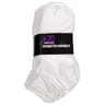 20 paires de socquettes invisibles unies homme BLANC T39\42