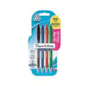Papermate stylo flexgrip gel rétractable pointe 0.7mm assortis x4