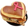 Coeur ruban rose garni 20 toasts 529g poulaillon