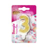Vahiné bougie chiffre N°3 blister