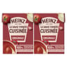 Heinz sauce tomate cuisinée ail et oignons 2 x 210 g brique