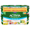Activia fruits 0% panaché 16x125g offre découverte
