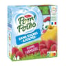 Pom'Potes compotes gourdes pomme framboise 4x90g