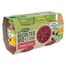 Bledina les récoltes bio compote avec morceaux pommes cassis dès 8 mois 2x130g