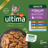 Ultima sachet repas chat stérilisé boeuf,poulet, thon et poisson x8 - 680g