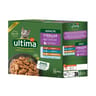 Ultima sachet repas chat stérilisé boeuf,poulet, thon et poisson x8 - 680g
