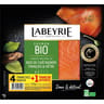Labeyrie saumon atlantique bio fumé 4 tranches + 1 tranche offerte 130g