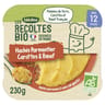 Les recoltes bio assiette parmentier boeuf/carottes 12 m 250 g