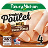 Fleury michon 4 tranches tendre poulet rôti conservation sans nitrite 130g