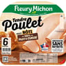 Fleury michon 6 tranches tendre poulet roti conservation sans nitrite 195g