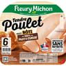 Fleury michon 6 tranches tendre poulet roti conservation sans nitrite 195g