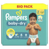 Pampers baby dry couches big pack t2 x 78