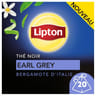 Lipton thé noir earl grey à la bergamote de sicile x20s - 32g
