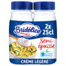 Bridélice crème légère semi-épaisse uht 18% MG bouteille 2 x 25 cl