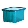 Funny box 30l avec couvercle dim 45x37x24.5 cm bleu canard acidule