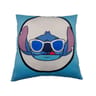 Coussin double face lilo et stitch  stitch avec lunette de soleil (40x40cm)