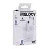 Tnb écouteurs tws melody 2 avec boitier de charge blanc way WEBMELO2WH