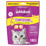 Whiskas temptations friandises au poulet et fromage pour chats 180g