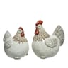 Poule terre cuite 8.50x13x13.50cm