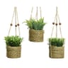 Suspension plante artificielle 8x8x12cm