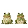 Grenouille terre cuite vert
