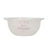 Bol a oreilles 48 cl gres diam 12.5 cm h 7 cm coloris rose princesse