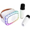 Party enceinte karaoke portable avec 2 micros sans fil