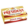 Président beurre gastronomique doux 82% mg plaquette 250g
