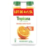 Tropicana orange sans pulpe 4x1.5l maxi format