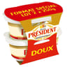 Président beurrier gastronomique doux 82% mg lot 2x250g format spécial