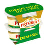 Président beurrier gastronomique demi sel lot 2x250g format spécial