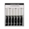 Coffret 6 couteaux steak noir 3 rivets