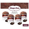 Haagen-Dazs 4 mini pots belgian chocolate 380ml 324g