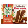 Jardin bio etic tartinettes chocolat noisette bio 138G